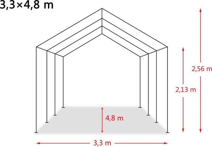 Produktbild vidaXL Weidezelt (330 cm, 480 cm)