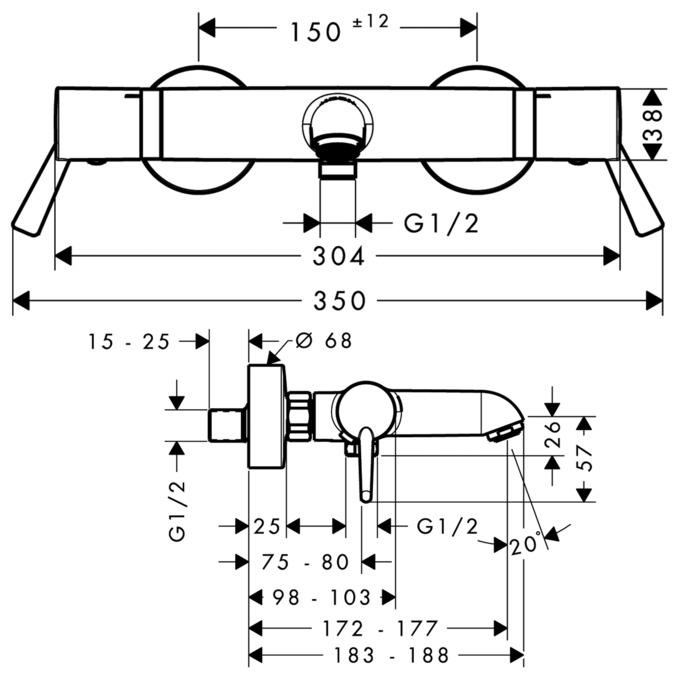 Produktbild hansgrohe Ecostat Chrom