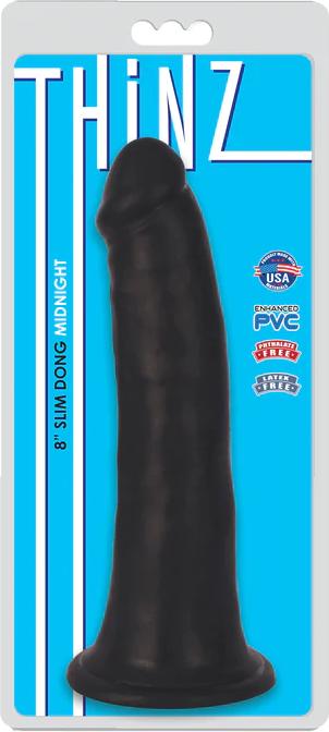 Actual product image Pipedream FINE THIN BLACK DILDO 20'30 CM