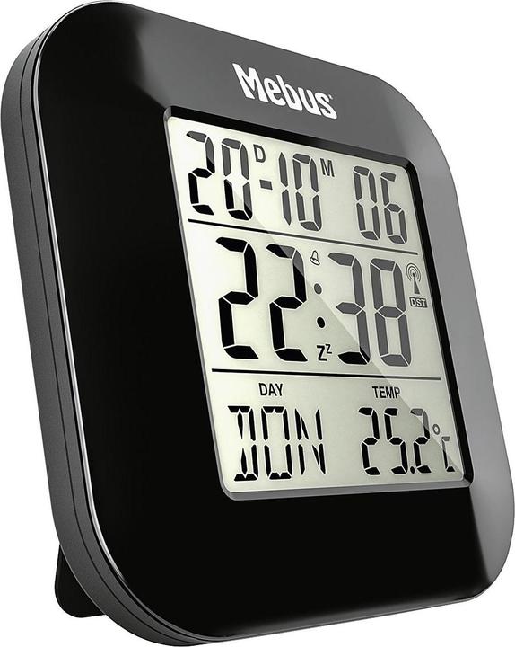 Actual product image Mebus MEB radio-controlled alarm clock digital black