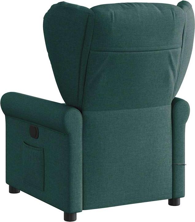 Immagine prodotto vidaXL Poltrona massaggiante Tessuto verde scuro Poltrona massaggiante TV