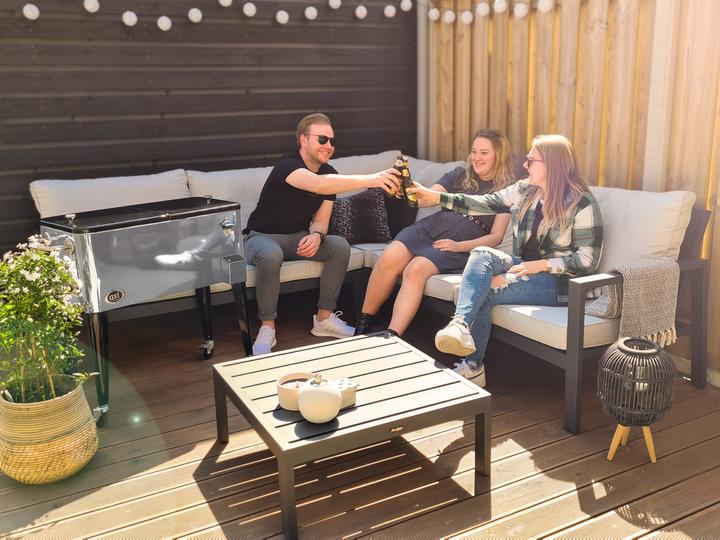 Actual product image Axi Retro Cooler Stainless Steel (76 l)