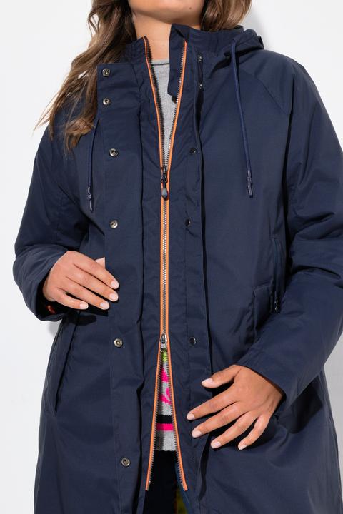 Image du produit Laurasøn Manteau technique à capuche, fermeture éclair à double sens, double poche (L)