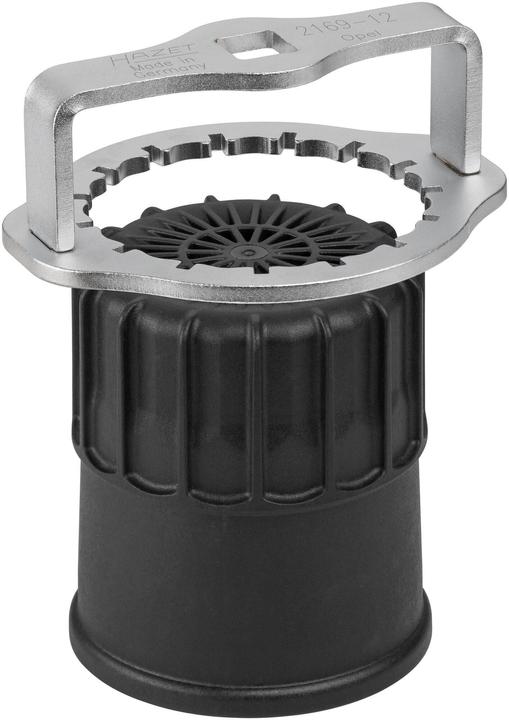 Actual product image HAZET Oil filter wrench 2169-12 ∙ Square, hollow 12.5 mm (1/2 inch) ∙ Groove profile ∙ 107 mm