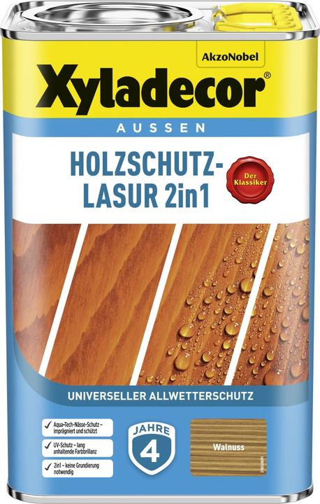 Produktbild Xyladecor Holzschutzlasur braun 4 L (Braun, 4 l)