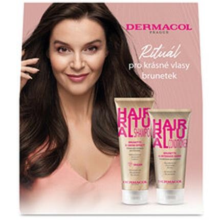 Image du produit Dermacol Coffret cadeau Hair Ritual Brunette hair care (Kit de soins capillaires)