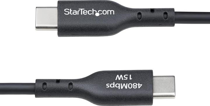 Actual product image StarTech Cable USB-A to USB-C 1m Black (1 m, USB 2.0, 15 W)