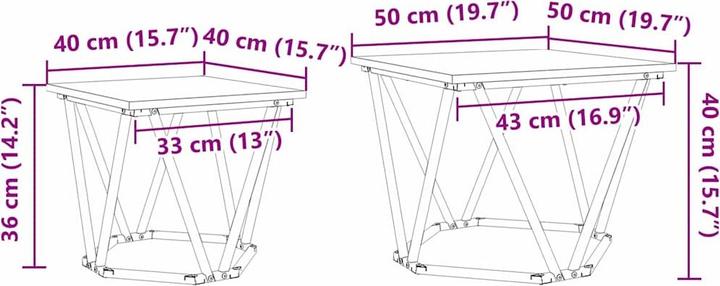 Image du produit vidaXL Beistelltisch-Set