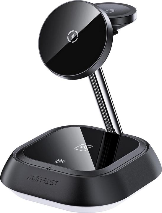 Acefast 3in1 E16 15W inductive charging station for phone / headphones / watch - black (15 W)