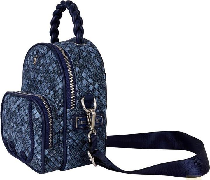 Actual product image Loungefly Mini Backpack Convertible Denim