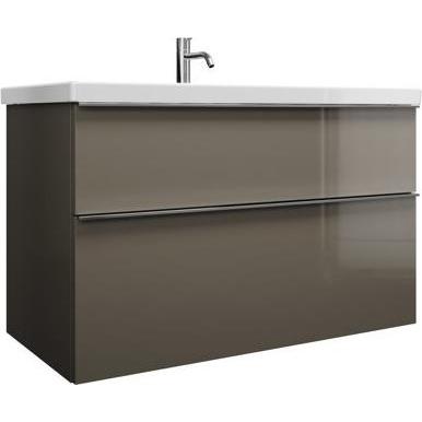 burgbad, Badmöbelset, Eqio Keramik-Waschtisch inklusive Waschtischunterschrank, Breite 1030 mm