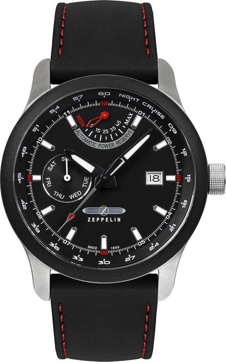 Immagine prodotto Zeppelin Riserva di carica automatica NightCruise (Orologio da polso analogico, 42 mm)