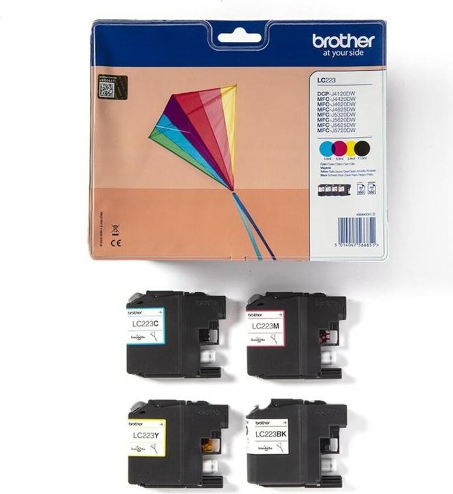 Actual product image Brother LC-223 Value Pack (M, C, Y, FC)