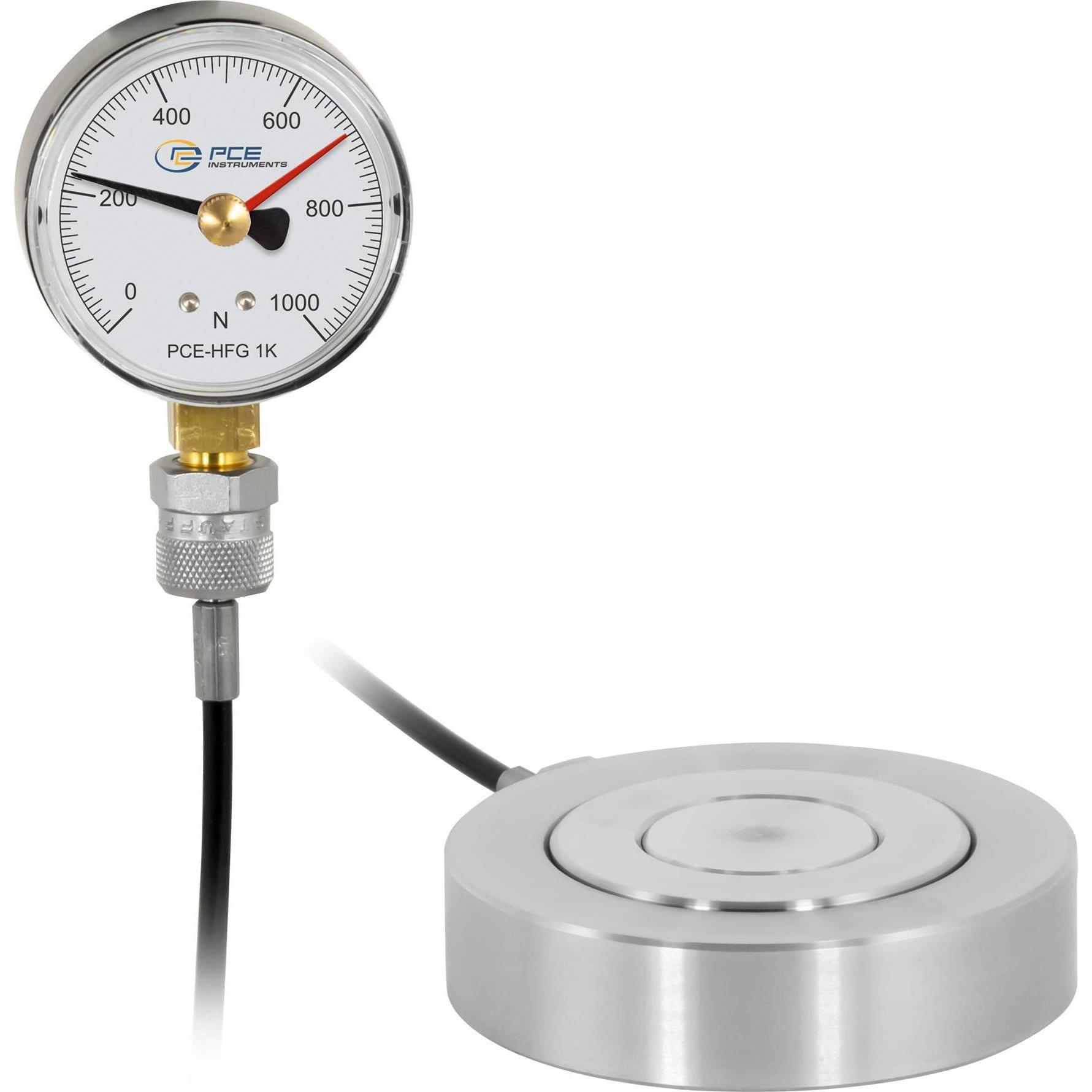 PCE Instruments, Rilevatore, PCE-HFG 1K-E100 Kraftmessgerät 0 - 1000 N Werksstandard (ohne Ze