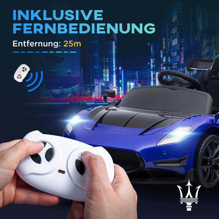 Actual product image Aiyaplay Kinder Elektroauto Kunststoff, Metall Blau (12 V)