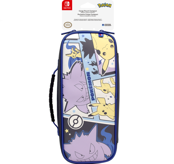 Produktbild HORI Cargo Pouch Compact - Pikachu, Gengar, Mimigma (Switch OLED, Switch)