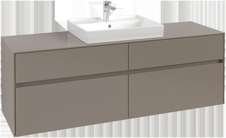 Produktbild Villeroy & Boch Collaro Meuble sous-lavabo, 4 tiroirs, lavabo au centre, 1600x548x500mm, C02500VM