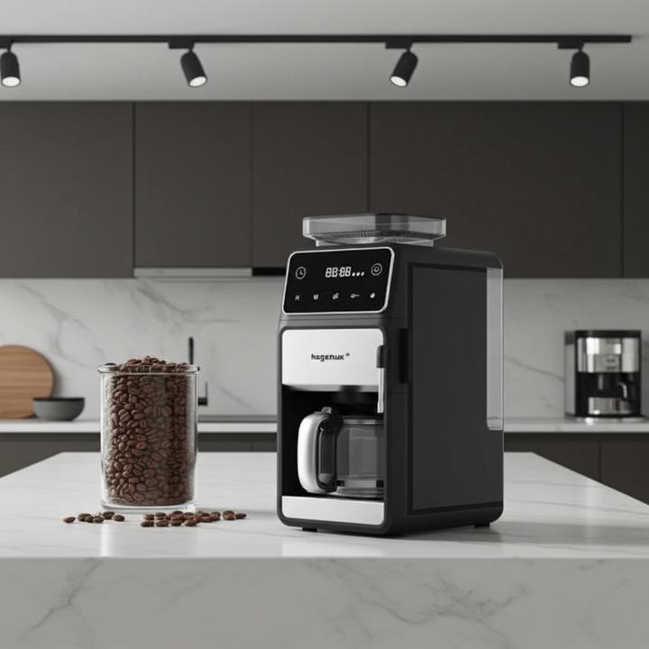 Actual product image hagenuk Kaffeemaschine mit Mahlwerk, 1,5 l