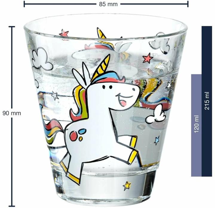 Actual product image Leonardo Drinking cup Bambini Unicorn 120 ml, 6 pieces