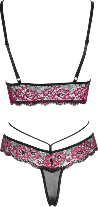 Actual product image Cottelli Collection Bra set black/red (M)