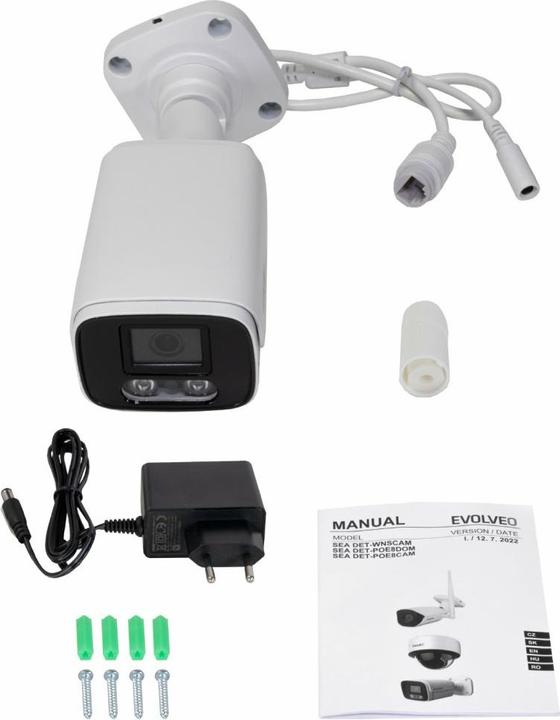 Actual product image Evolveo Detective POE8 SMART camera POE/ IP - přídavná kamera k WN8,IP8,POE8 (1920 x 1080 Pixels)