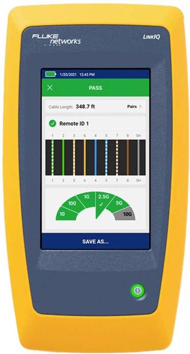 Actual product image Fluke Networks Cable Tester 5226628 LIQ-100-IE