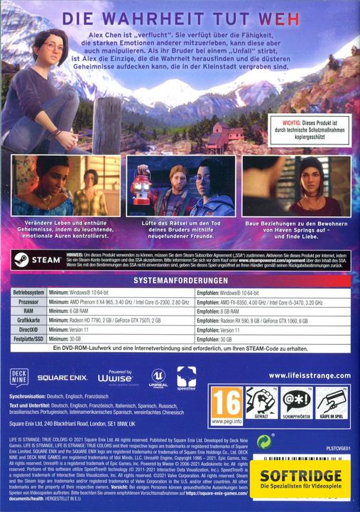 Produktbild Square Enix Life is Strange: True Colors (PC, DE)