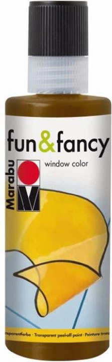 Actual product image Marabu Window paint Fun & Fancy (Dark brown, 80 ml)