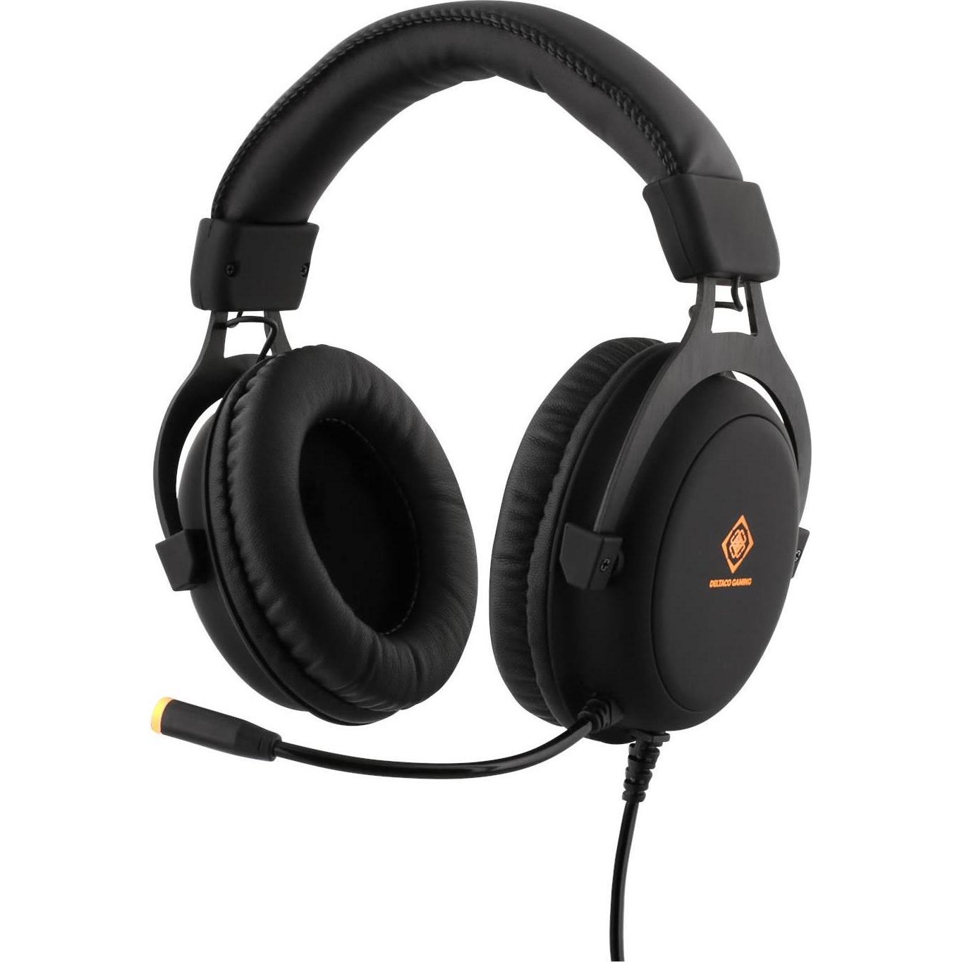 Deltaco Gaming GAM-030 (Kabelgebunden), Gaming Headset, Schwarz
