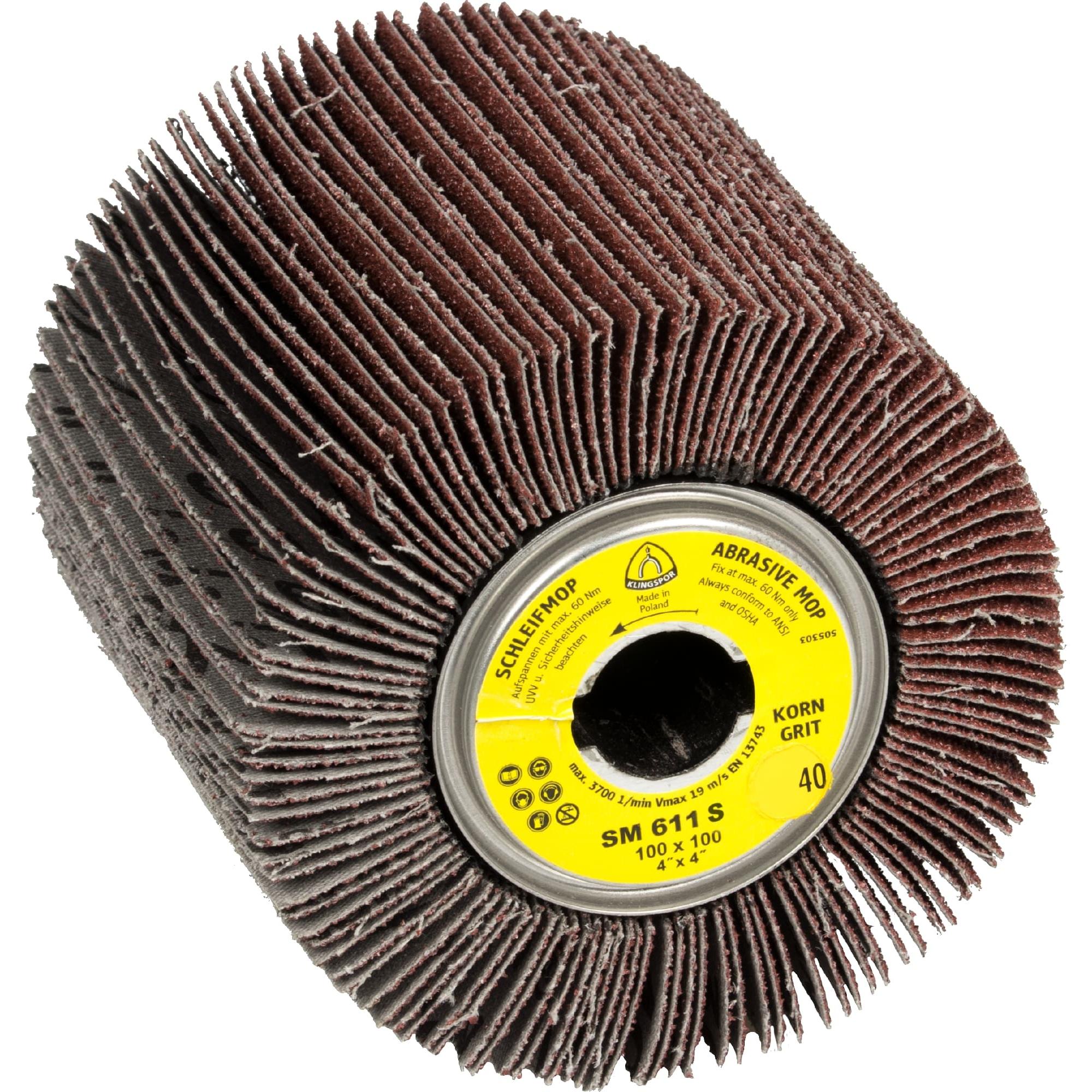 Klingspor, Schleifmittel, SM 611 S - Schleifmopräder 100 x 100 x 19 mm (80)