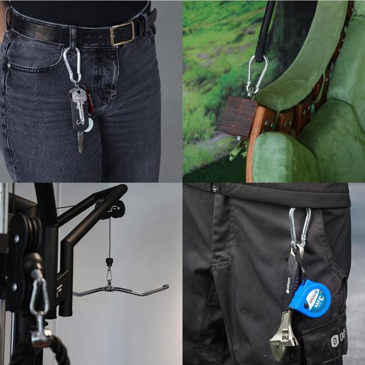 Actual product image Dönges Feuerwehr-Karabinerhaken, DIN 5299 C, 80 x 8 mm, verzinkt, 8 x 80 mm