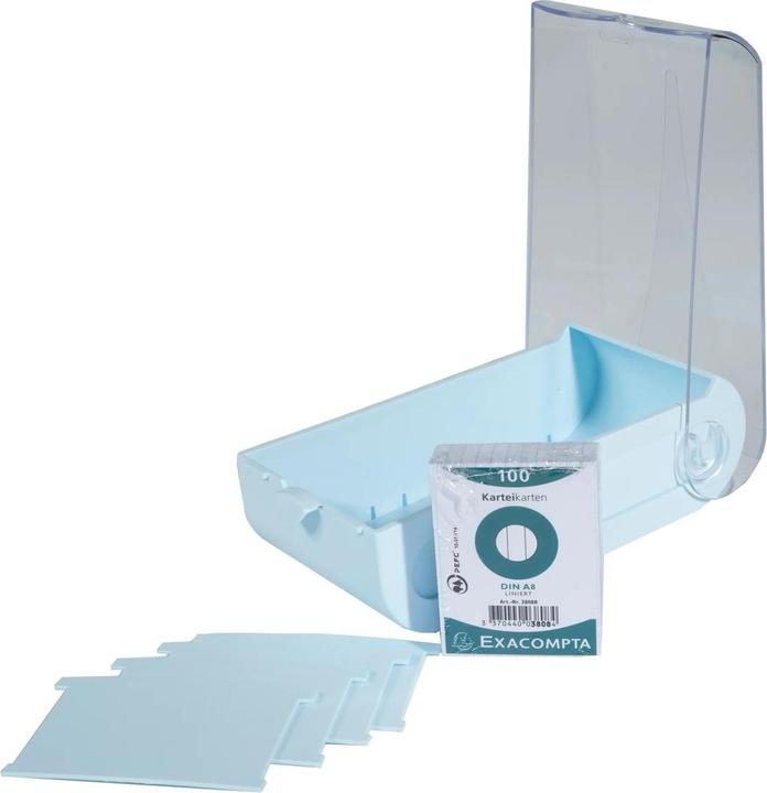 Actual product image Exacompta Card index box hinged lid (A8)