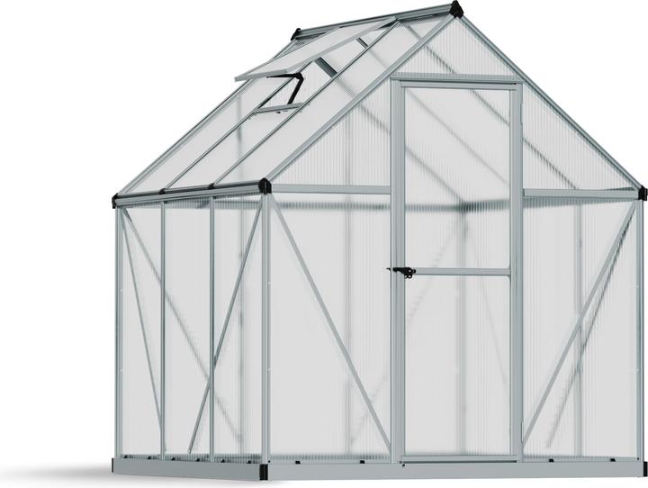 Palram Serre - Canopia Mythos 6x6 Plaques alvéolaires 4 mm 185 x 186 cm Aluminium