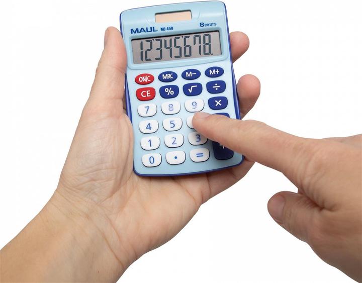 Actual product image Maul Calculator MJ450 Junior Blue (Batteries, Solar cells)