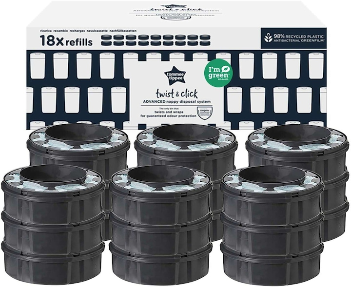 Actual product image Sangenic Twist & Click refill cassettes (18 x)