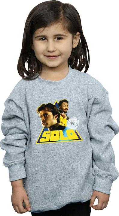 Actual product image Star Wars Girls Solo Retro Triangle Sweatshirt (128)