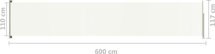 Produktbild vidaXL Seitenmarkise (6 m)