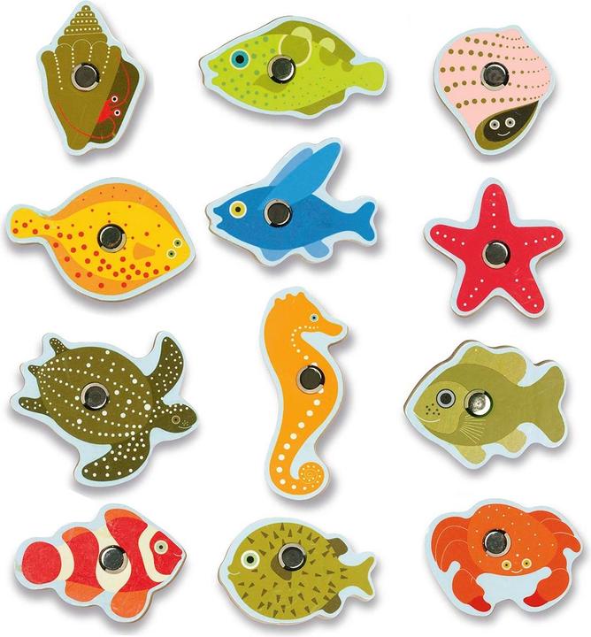 Actual product image Djeco Fishing Tropic Magnet Game (Multilingual)