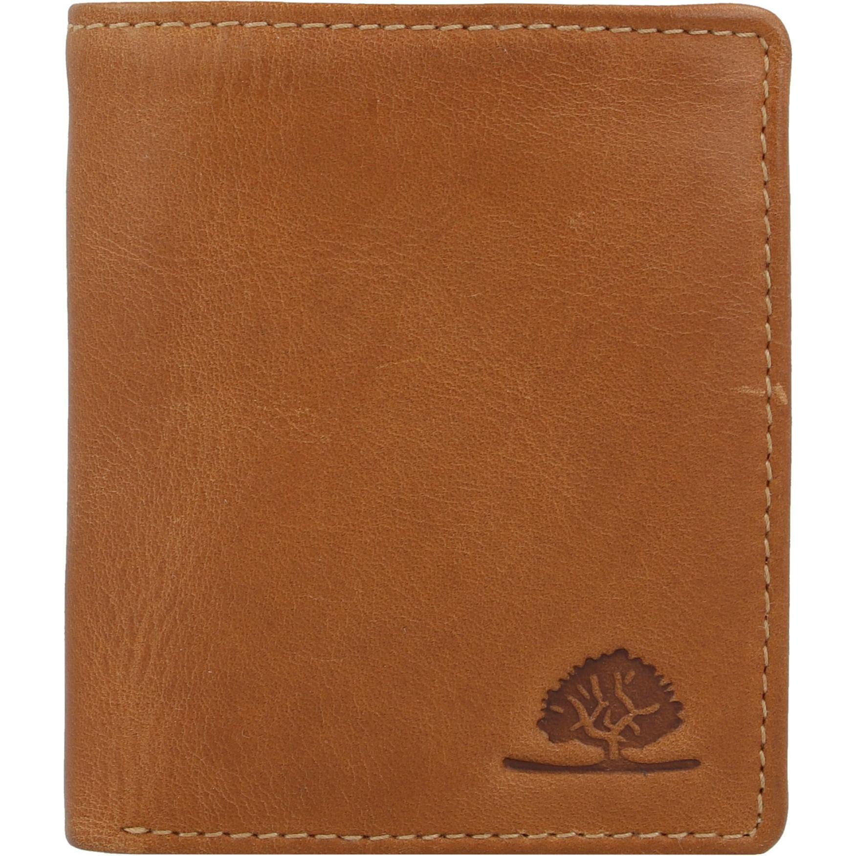 Greenburry, Herren, Portemonnaie, Tornado Geldbörse RFID Schutz Leder 9 cm, Braun