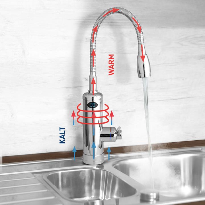 Actual product image Aquadon Smart Heater Flex-Head