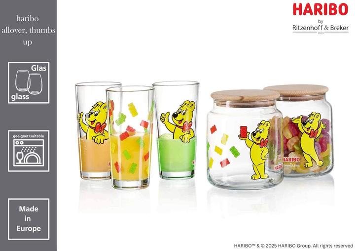 Produktbild Ritzenhoff & Breker Haribo Thumbs Up Trinkgläser (0.38 l, 6x)