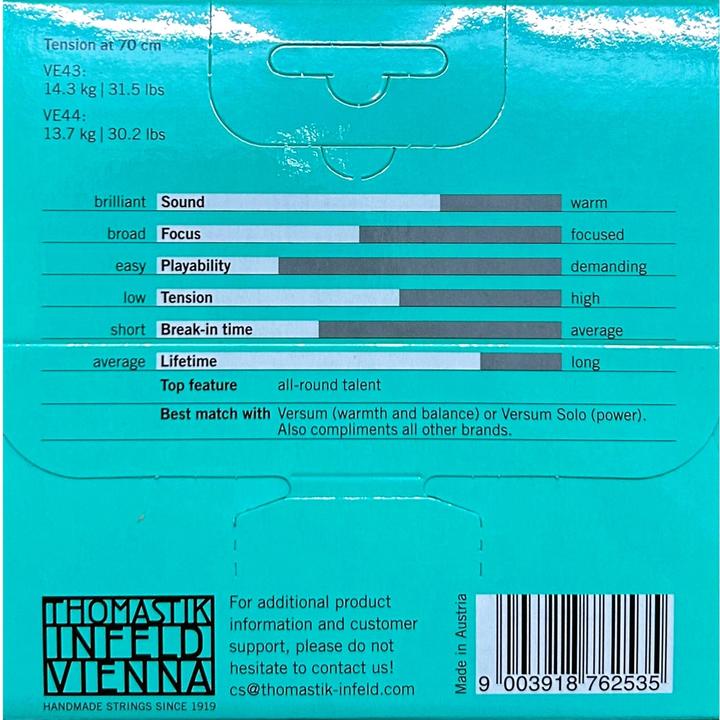 Actual product image Thomastik Versum G+C 4/4 (1x, Cello)