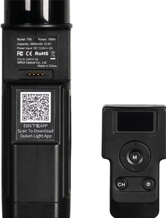 Actual product image Sirui Duken T60 Telescopic Tube LED Light (DK-L2)