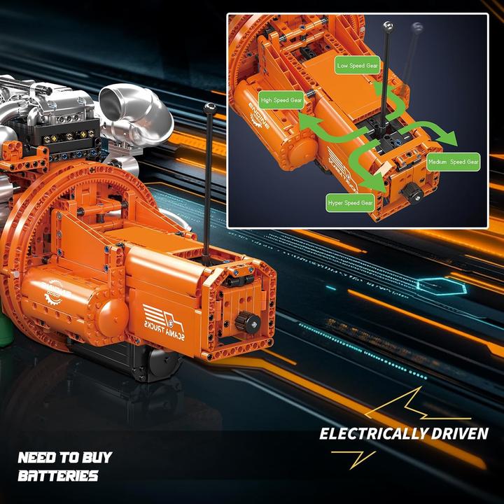 Image du produit Mould King Inline-6 Truck Motor & Getriebe