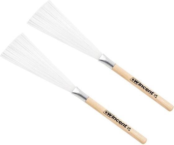 12LN Light Nylon Brush Besen Holzgriff (Drums, Marschbecken, Percussion)