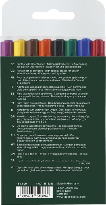 Actual product image Faber-Castell Multimark (Multicoloured, 0.60 mm, 8 x)