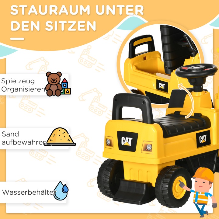 Produktbild Homcom Sitzbagger mit steuerbarer Schaufel