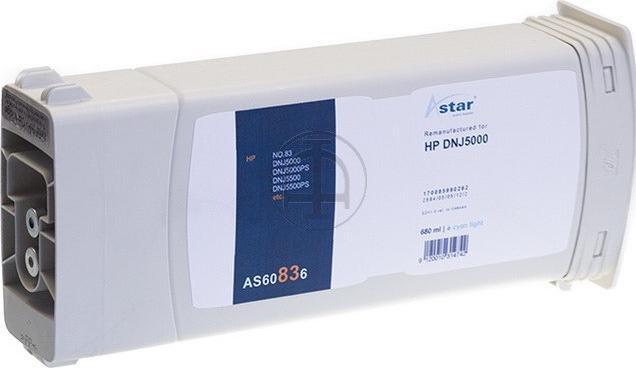Actual product image Astar AS60836 - dye based ink - photo cyan - HP DesignJet 5000 - 5000ps UV - (C)