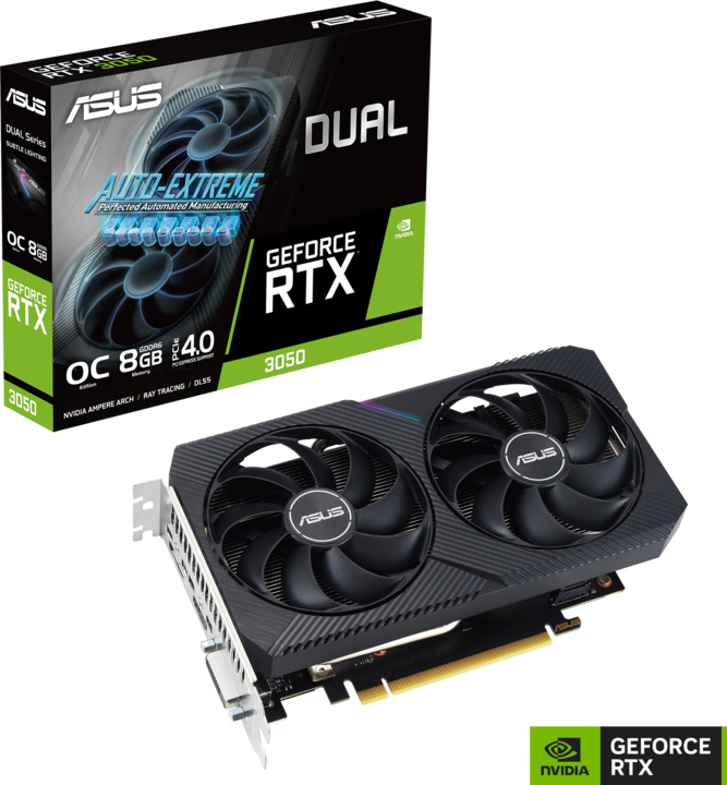 Produktbild ASUS Dual GeForce RTX 3050 V2 OC Edition (8 GB)