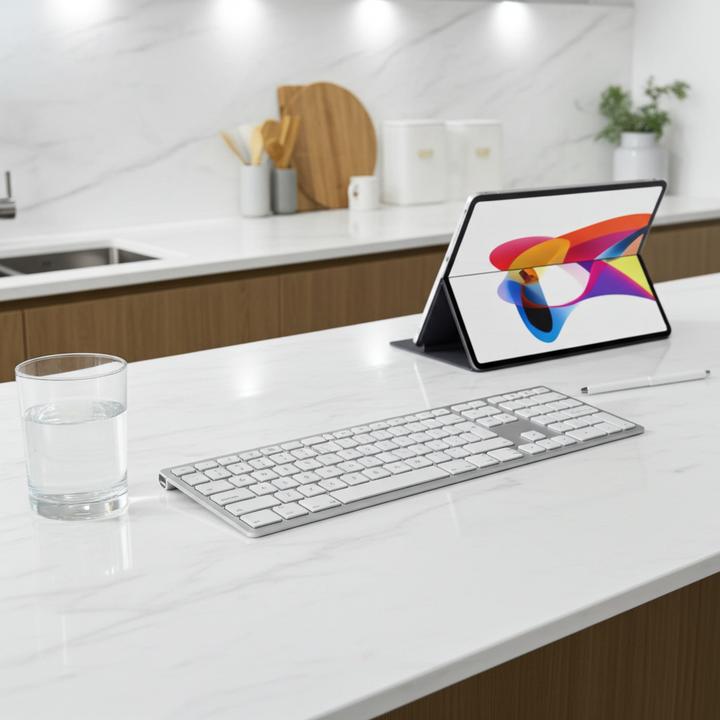 Produktbild Ideoon Tastatur Schweiz Edition, Aluminium Gehäuse (Schweiz, Kabellos)